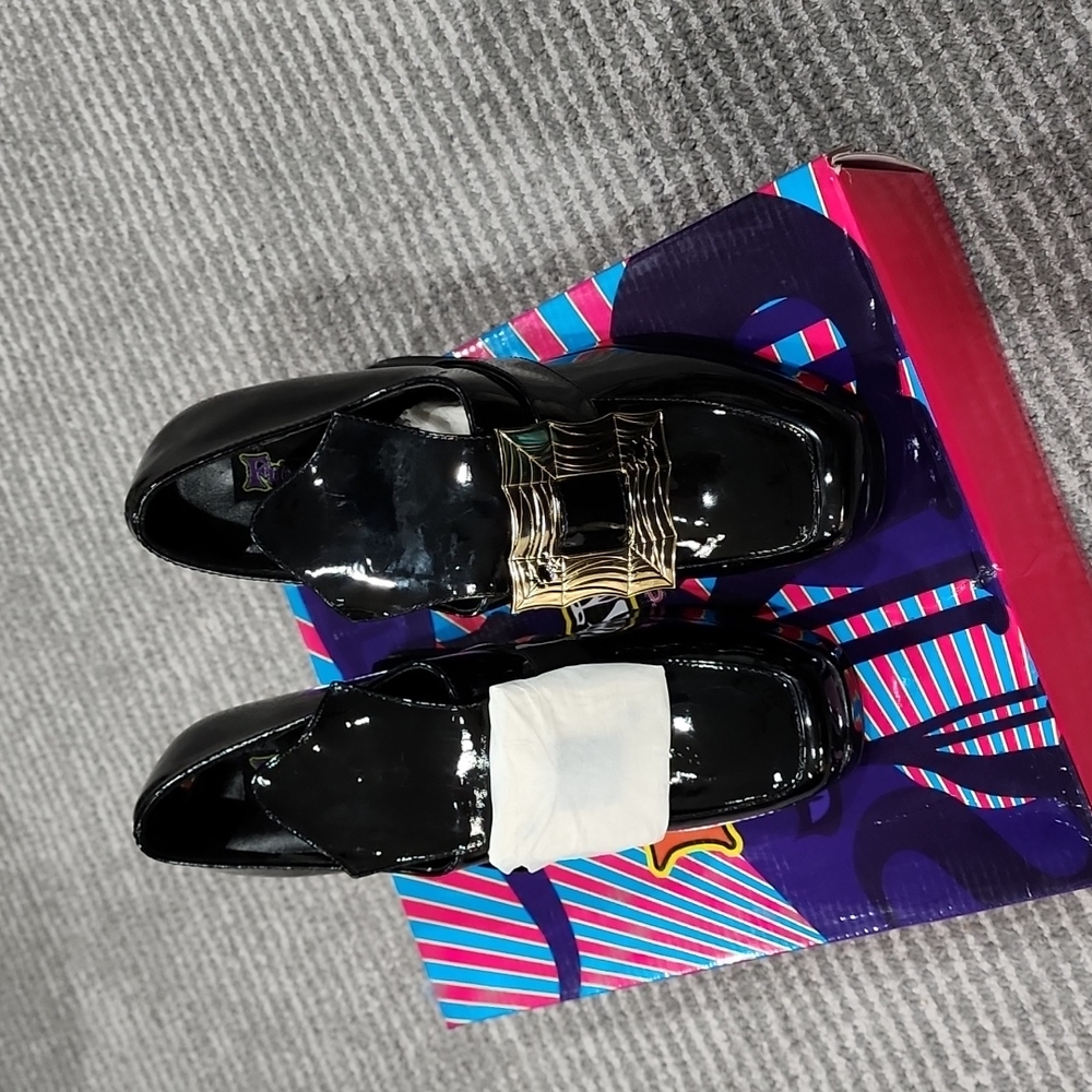 Funtasma Magic Black Patent Witch Heels Size 9